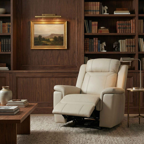 Nest Beige Reclining Chair by Homelegance at Eve Furniture