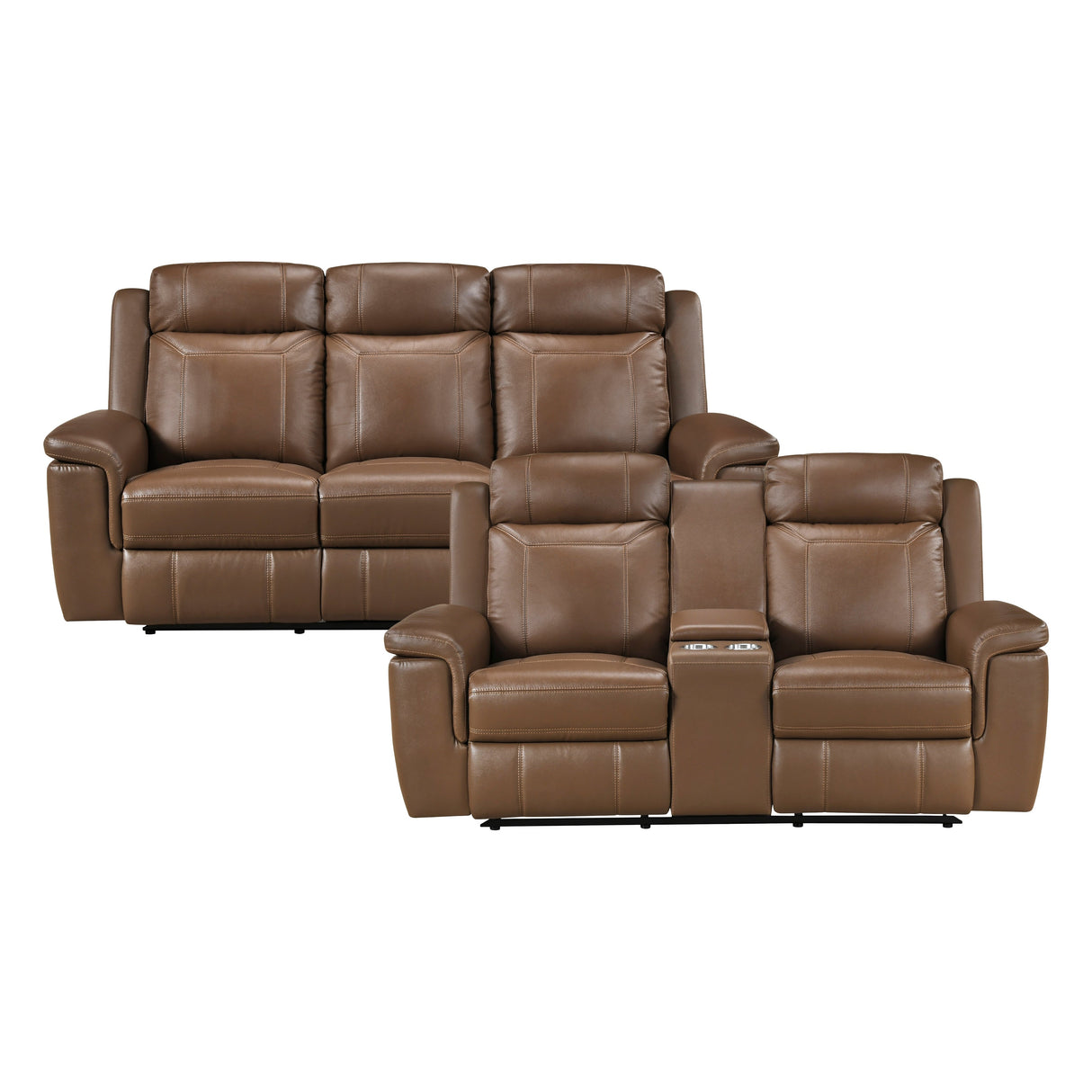 Nest Camel 2-Piece Reclining Living Room Set by Homelegance at Eve Furniture