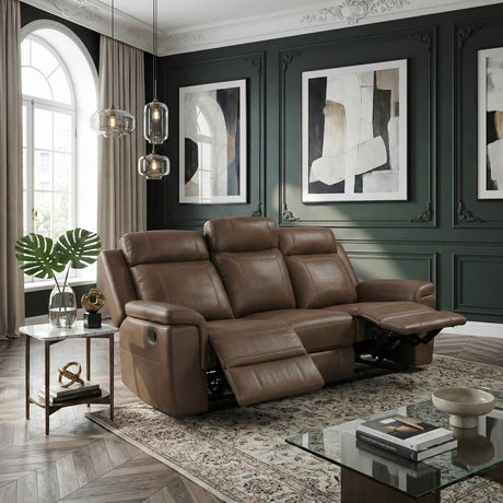 Nest Camel Double Reclining Sofa by Homelegance at Eve Furniture