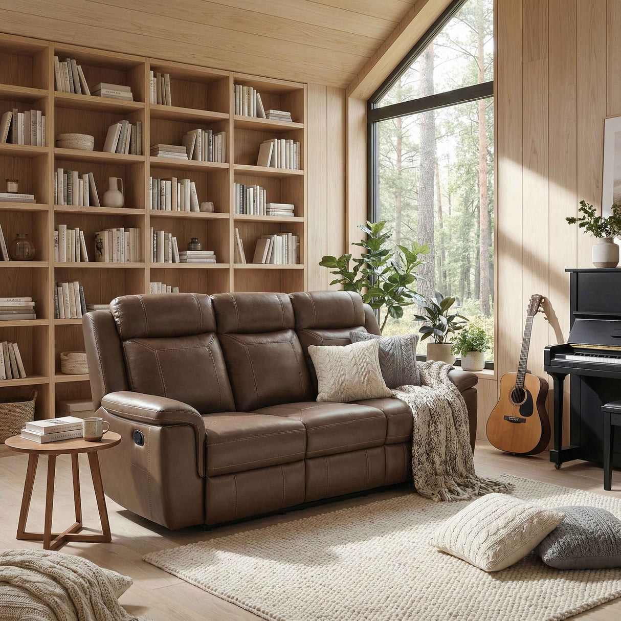 Nest Camel Double Reclining Sofa by Homelegance at Eve Furniture