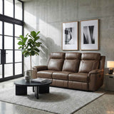 Nest Camel Double Reclining Sofa by Homelegance at Eve Furniture