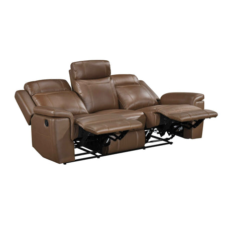 Nest Camel Double Reclining Sofa by Homelegance at Eve Furniture