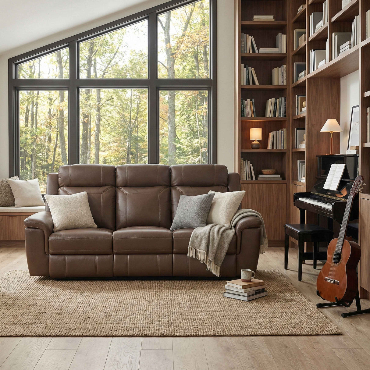 Nest Camel Double Reclining Sofa by Homelegance at Eve Furniture