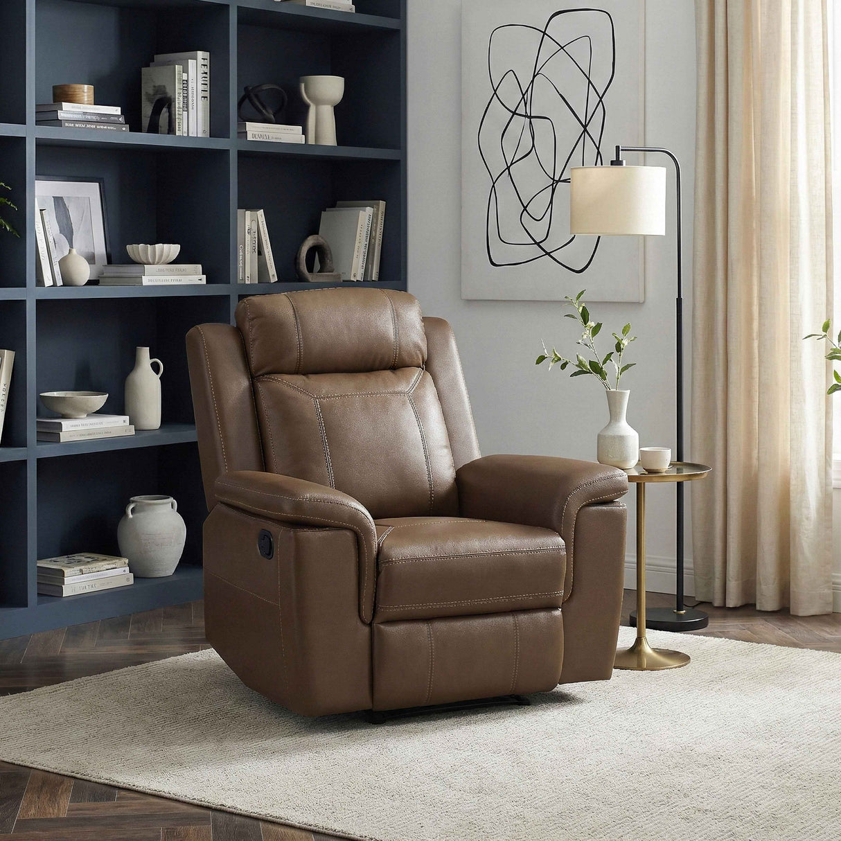 Nest Camel Reclining Chair by Homelegance at Eve Furniture