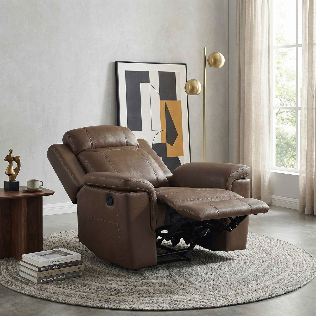 Nest Camel Reclining Chair by Homelegance at Eve Furniture