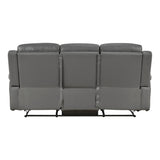 Nest Dark Gray 2-Piece Reclining Living Room Set by Homelegance at Eve Furniture