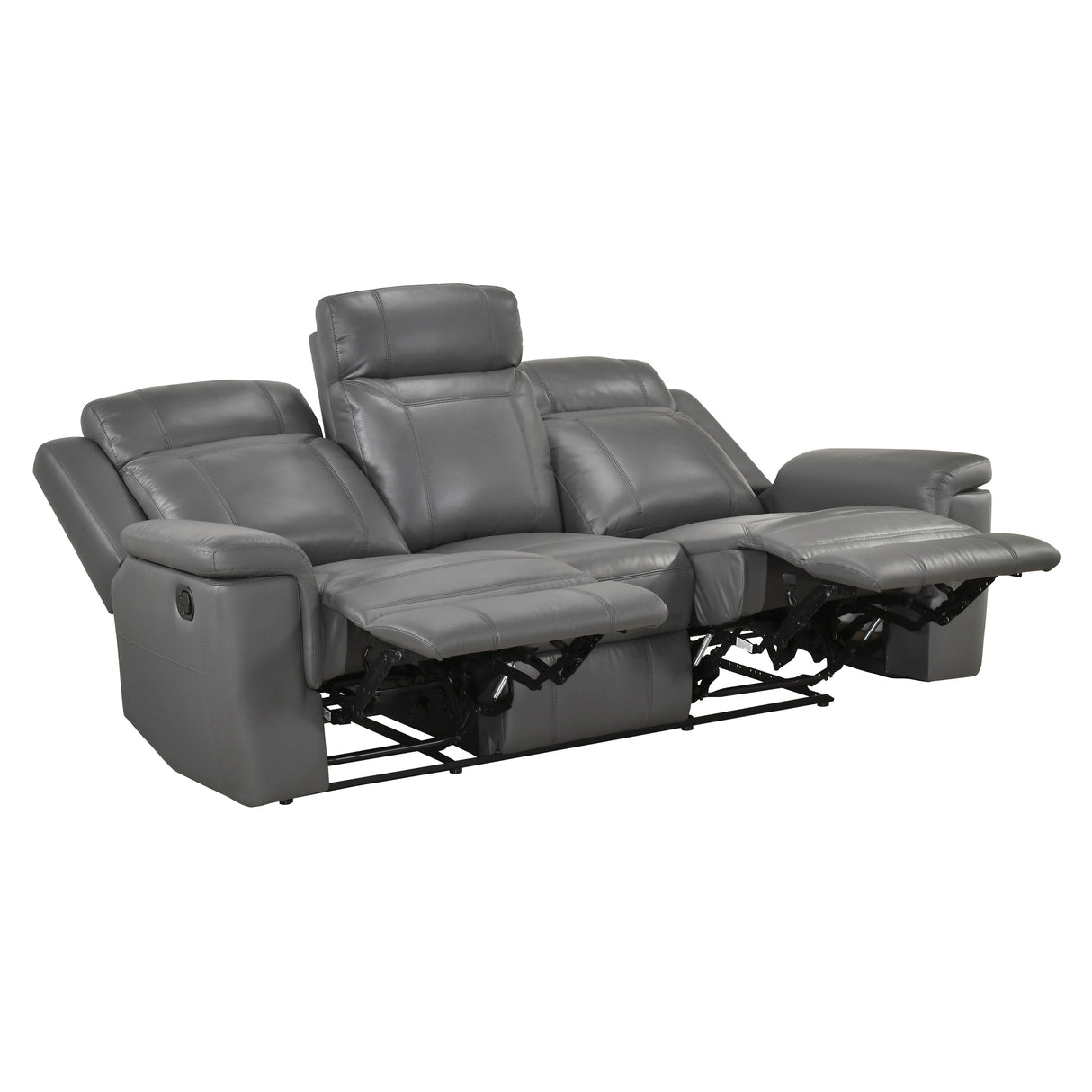 Nest Dark Gray 2-Piece Reclining Living Room Set by Homelegance at Eve Furniture