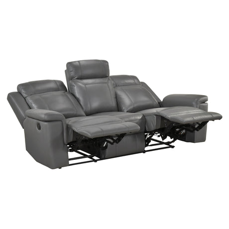Nest Dark Gray 2-Piece Reclining Living Room Set by Homelegance at Eve Furniture