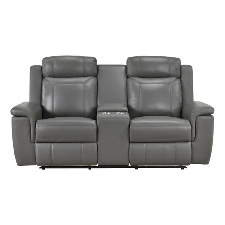 Nest Dark Gray 2-Piece Reclining Living Room Set by Homelegance at Eve Furniture