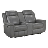 Nest Dark Gray 2-Piece Reclining Living Room Set by Homelegance at Eve Furniture