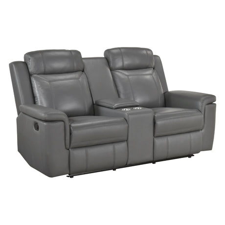 Nest Dark Gray 2-Piece Reclining Living Room Set by Homelegance at Eve Furniture