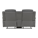 Nest Dark Gray 2-Piece Reclining Living Room Set by Homelegance at Eve Furniture