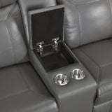 Nest Dark Gray 2-Piece Reclining Living Room Set by Homelegance at Eve Furniture