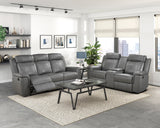 Nest Dark Gray 2-Piece Reclining Living Room Set by Homelegance at Eve Furniture