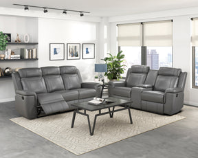 Nest Dark Gray 2-Piece Reclining Living Room Set by Homelegance at Eve Furniture