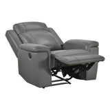 Nest Dark Gray 3-Piece Reclining Living Room Set by Homelegance at Eve Furniture