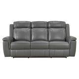 Nest Dark Gray 3-Piece Reclining Living Room Set by Homelegance at Eve Furniture