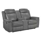 Nest Dark Gray 3-Piece Reclining Living Room Set by Homelegance at Eve Furniture