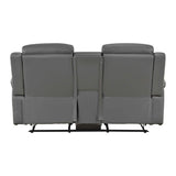 Nest Dark Gray 3-Piece Reclining Living Room Set by Homelegance at Eve Furniture