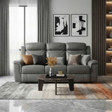Nest Dark Gray Double Reclining Sofa by Homelegance at Eve Furniture