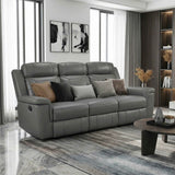 Nest Dark Gray Double Reclining Sofa by Homelegance at Eve Furniture