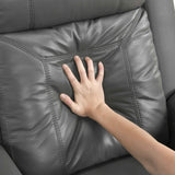 Nest Dark Gray Double Reclining Sofa by Homelegance at Eve Furniture