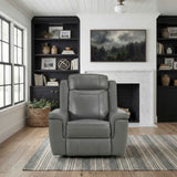 Nest Dark Gray Reclining Chair by Homelegance at Eve Furniture