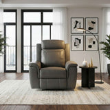 Nest Dark Gray Reclining Chair by Homelegance at Eve Furniture