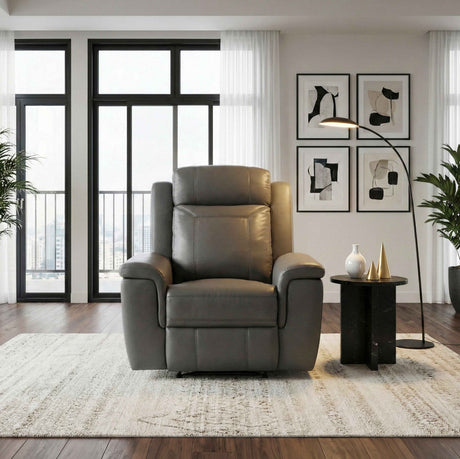 Nest Dark Gray Reclining Chair by Homelegance at Eve Furniture