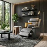 Nest Dark Gray Reclining Chair by Homelegance at Eve Furniture