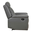 Nest Dark Gray Reclining Chair by Homelegance at Eve Furniture