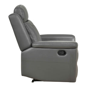 Nest Dark Gray Reclining Chair by Homelegance at Eve Furniture