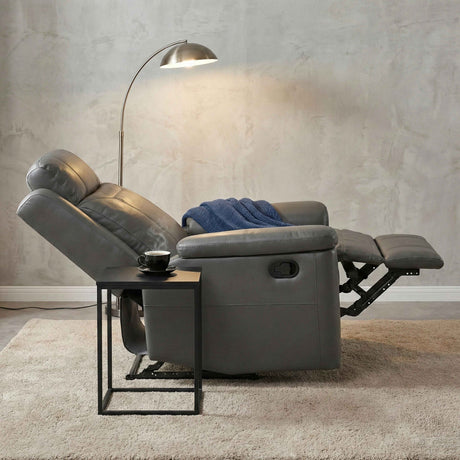Nest Dark Gray Reclining Chair by Homelegance at Eve Furniture