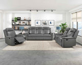Nest Dark Gray Reclining Chair by Homelegance at Eve Furniture