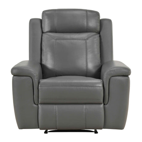 Nest Dark Gray Reclining Chair by Homelegance at Eve Furniture