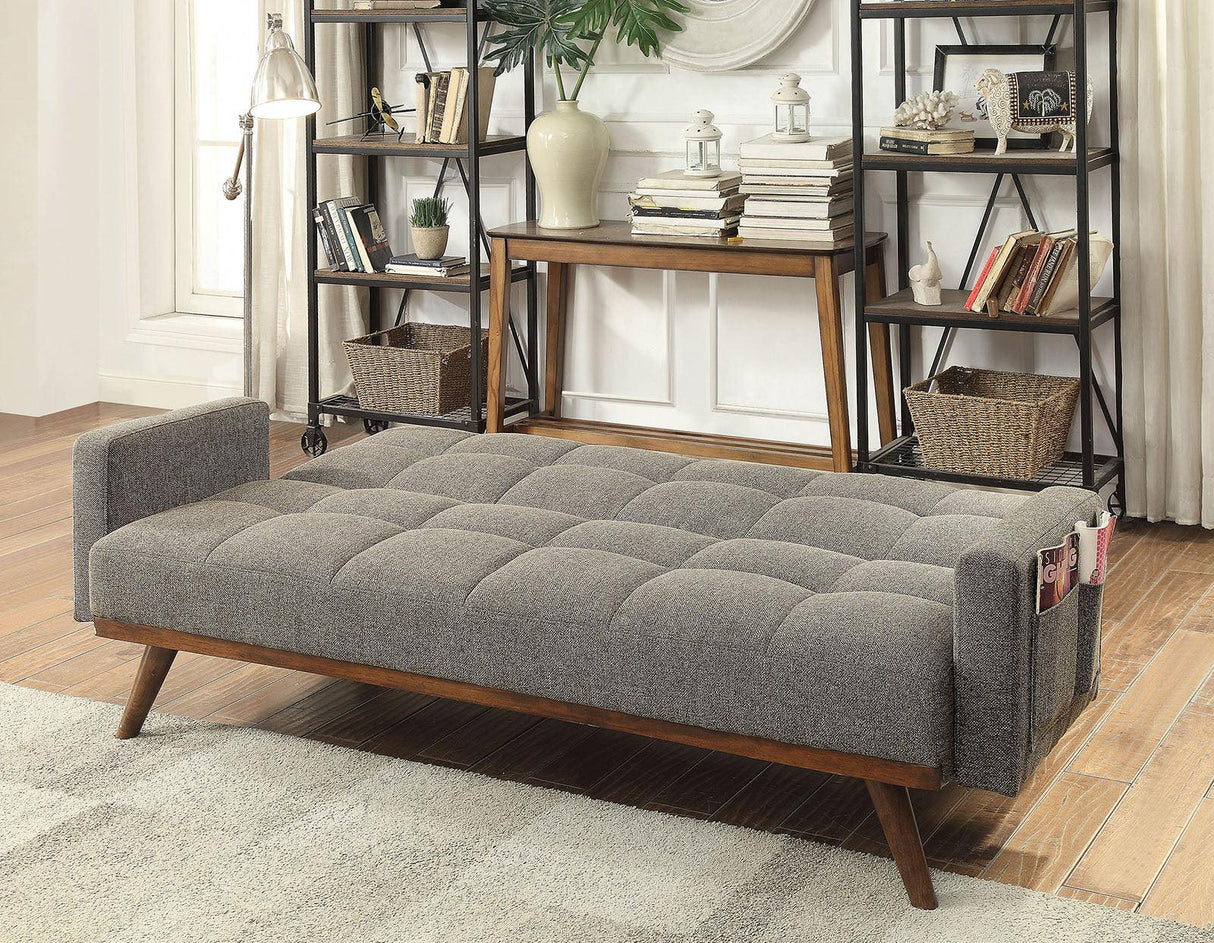 Nettie Gray Futon Sofa by Furniture of America at Eve Furniture