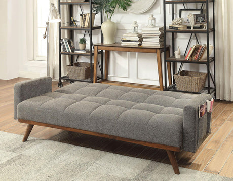Nettie Gray Futon Sofa by Furniture of America at Eve Furniture