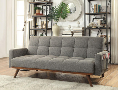 Nettie Gray Futon Sofa by Furniture of America at Eve Furniture