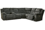 Nettington Smoke 3-Piece Power Reclining Sectional by Ashley at Eve Furniture