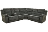 Nettington Smoke 3-Piece Power Reclining Sectional by Ashley at Eve Furniture