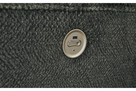 Nettington Smoke 4-Piece Power Reclining Sectional by Ashley at Eve Furniture