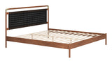 Netz Black & Walnut King Bed by Zuomod at Eve Furniture