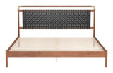 Netz Black & Walnut King Bed by Zuomod at Eve Furniture
