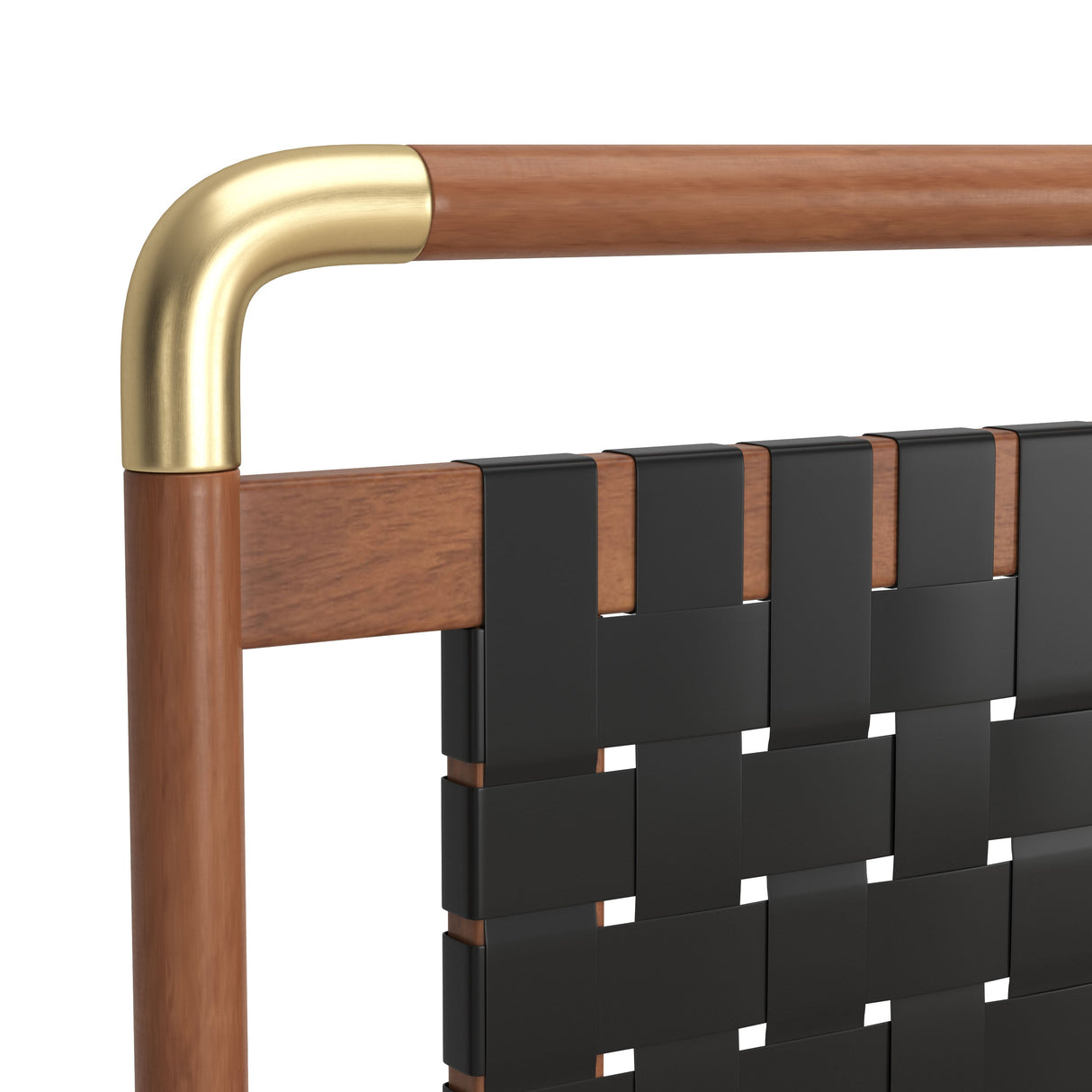 Netz Black & Walnut Queen Bed by Zuomod at Eve Furniture