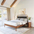 Netz Black & Walnut Queen Bed by Zuomod at Eve Furniture