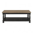 Neue Mills Weathered Black/Brown Rect Cocktail Table by Furniture of America at Eve Furniture