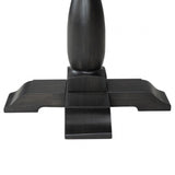 Neue Mills Weathered Black/Brown Round End Table by Furniture of America at Eve Furniture