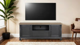 Neue Mills Weathered Black/Brown TV Console by Furniture of America at Eve Furniture