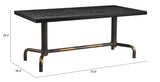 Neum Black Dining Table by Zuomod at Eve Furniture