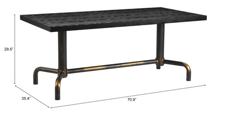 Neum Black Dining Table by Zuomod at Eve Furniture